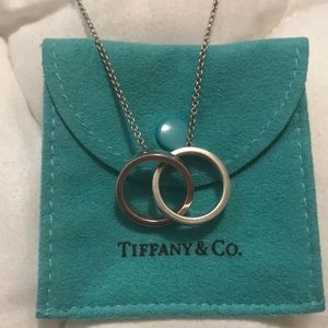 Tiffany & Co Silver Interlocking Rings Necklace